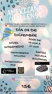 poster del torneo AMERICANA CHALLENGE