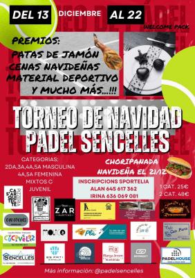 poster torneo TORNEO NAVIDAD PADEL SENCELLES