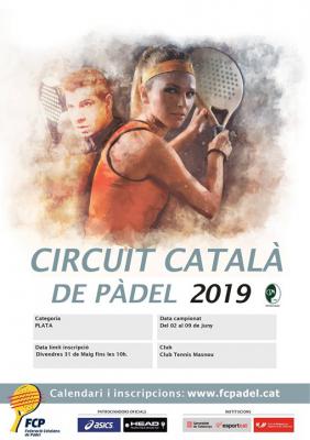 poster del torneo CIRCUIT CATALÁ DE PADEL PLATA