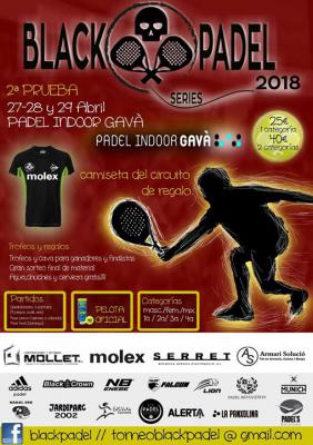 poster del torneo 2ª PRUEBA BLACK PADEL SERIES