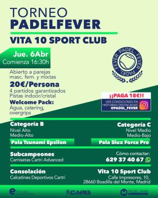 poster del torneo ¡ÚLTIMAS PLAZAS! - ABIERTO A PAREJAS MASCULINAS, FEMENINAS Y MIXTAS