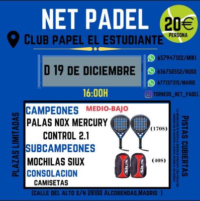 poster del torneo NETPADEL