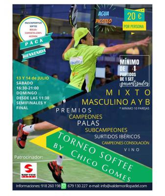 poster del torneo TORNEO SOFTEE BY CHICO GOMES
