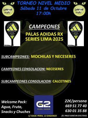 poster del torneo SHOWTIMEPADEL