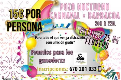 poster torneo POZO ESPECIAL CARNAVAL + BARBACOA