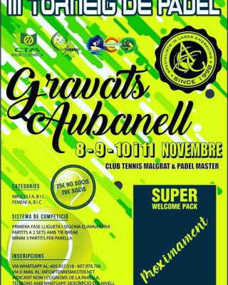 poster del torneo III TORNEIG GRAVATS AUBANELL