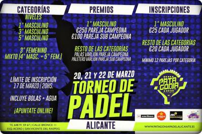 poster del torneo TORNEO DE PADEL
