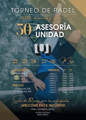 poster torneo 50 ANIVERSARIO UNIDAD