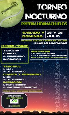 poster torneo IV NOCTURNO PREFERIA HORNACHUELOS