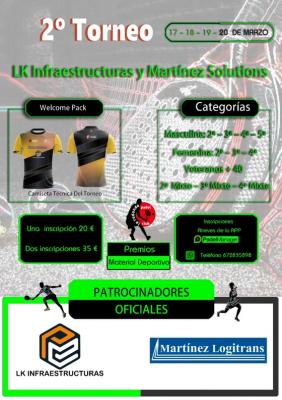 poster del torneo TORNEO MARTINEZ LOGITRANS, LK INFRAESTRUCTURAS