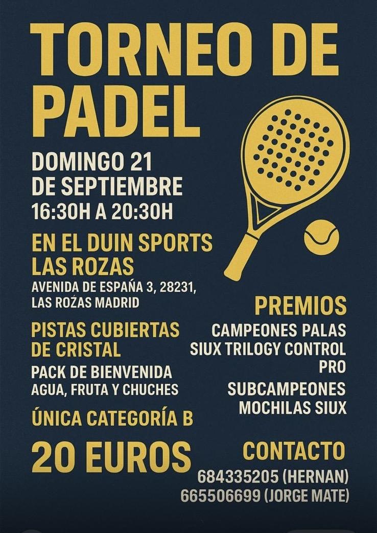 cartel del torneo