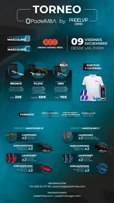 poster del torneo TORNEO PADELMBA BY PADELVIP - MADRID CENTRAL PADEL