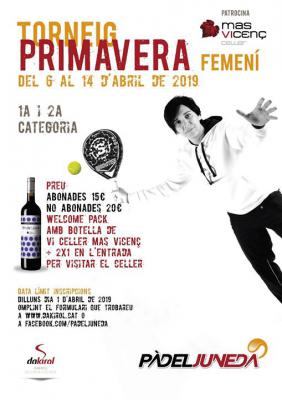 poster del torneo TORNEIG PRIMAVERA FEMENÍ