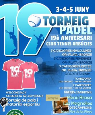 poster del torneo TORNEIG 19È ANIVERSARI
