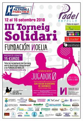 poster del torneo III TORNEIG SOLIDARI FUNDACIÓ NOELIA