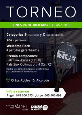 poster del torneo TORNEO ALCORCON NAVIDAD