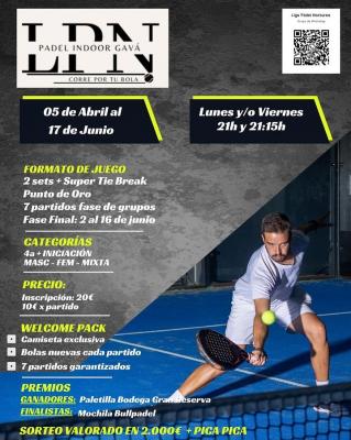 poster del torneo LIGA PADEL NOCTURNA