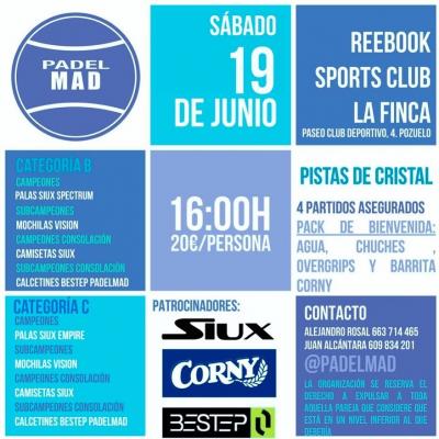 poster del torneo TORNEO DE PADEL