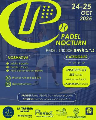 poster del torneo PADEL NOCTURN