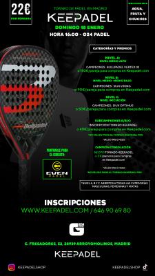 poster del torneo KEEPADEL (NIVELES A-B-C) & G24 ARROYOMOLINOS