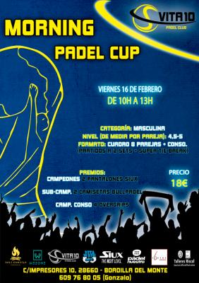 poster del torneo MORNING PADEL CUP