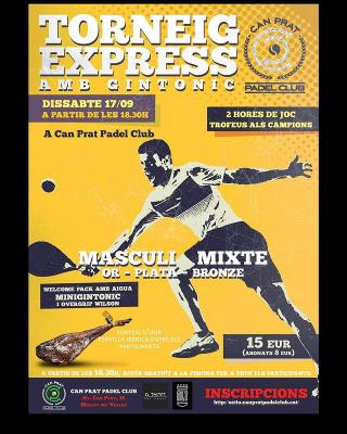 poster del torneo TORNEIG EXPRESS AMB GINTÒNIC