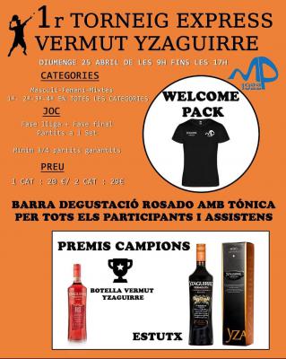 poster del torneo I TORNEIG EXPRESS VERMUT YZAGUIRRE