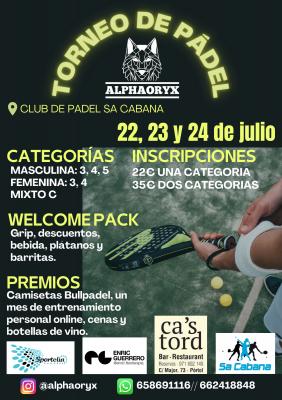 poster del torneo 1º TORNEO ALPHAORYX