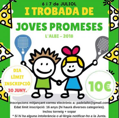 poster torneo I TROBADA JOVES PROMESES