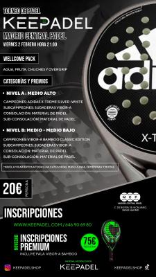 poster del torneo TORNEO KEEPADEL & MADRID CENTRAL PADEL