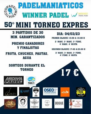 poster del torneo 50° MINI TORNEO EXPRÉS