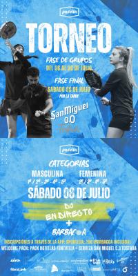 poster del torneo TORNEO SAN MIGUEL PADELIN