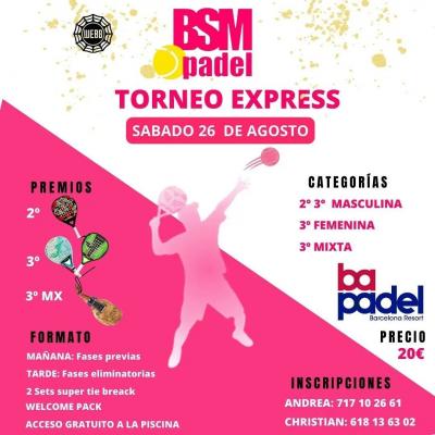 poster del torneo TORNEO BSM PADEL EXPRESS
