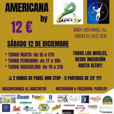 poster del torneo AMERICANA PADELOY