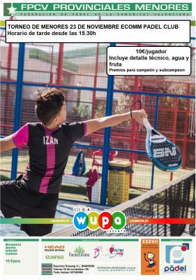 poster del torneo TORNEO PROVINCIAL DE MENORES
