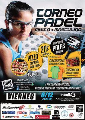 poster del torneo TORNEO DE PADEL MIXTO - MASCULINO