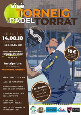 poster del torneo 6è TORNEIG DE PÀDEL TORRAT