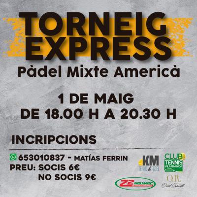 poster del torneo TORNEIG EXPRESS MIXTE AMERICÀ