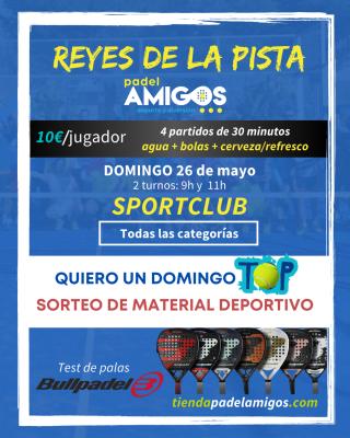 poster del torneo REYES Y REINAS DE LA PISTA