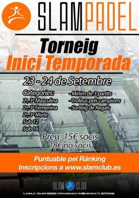 poster del torneo TORNEIG INICI TEMPORADA