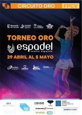 poster del torneo TORNEO ORO 4 ESPADEL BURRIANA