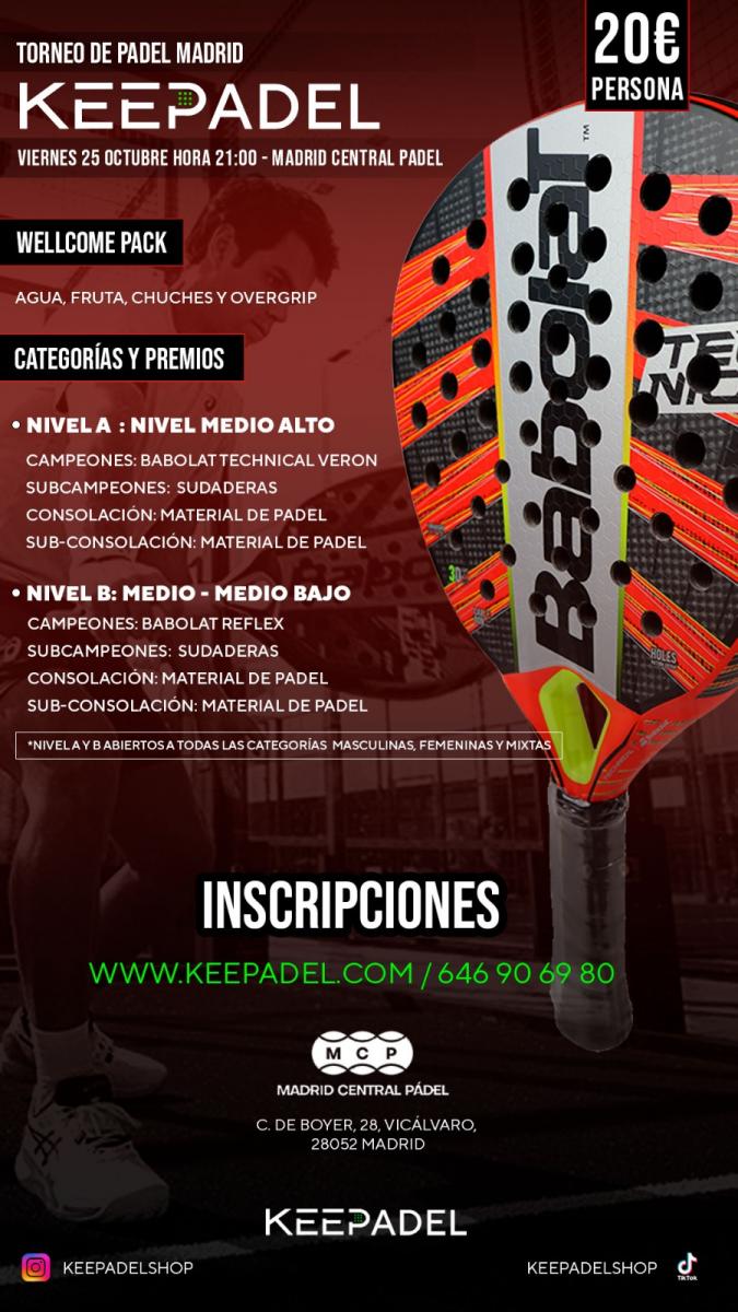 cartel del torneo