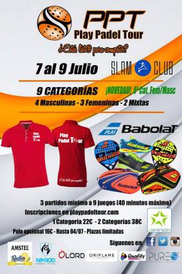 poster del torneo PPT PLAY PADEL TOUR
