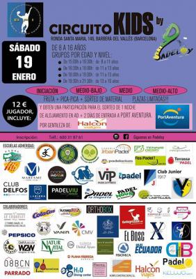 poster del torneo CIRCUITO KIDS by PADELOY