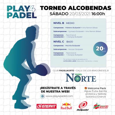 poster del torneo TORNEO PLAY4PADEL ALCOBENDAS