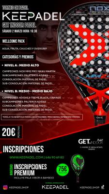 poster del torneo TORNEO KEEPADEL & GET INDOOR