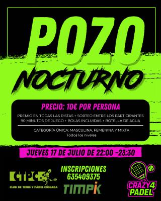 poster torneo POZO NOCTURNO
