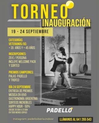 poster del torneo TORNEO INAUGURACIÓN