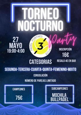 poster del torneo TORNEO NOCTURNO