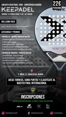 poster del torneo KEEPADEL & GET INDOOR